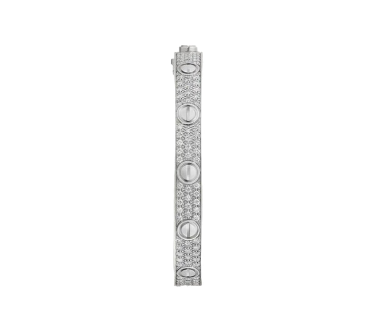 Screw Full Diamond Thick Bracelet