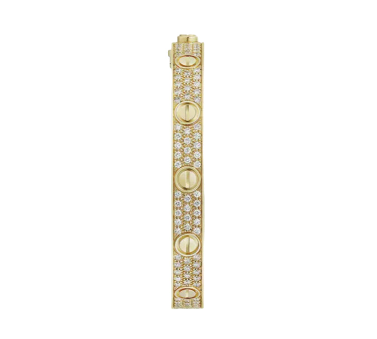 Screw Full Diamond Thick Bracelet