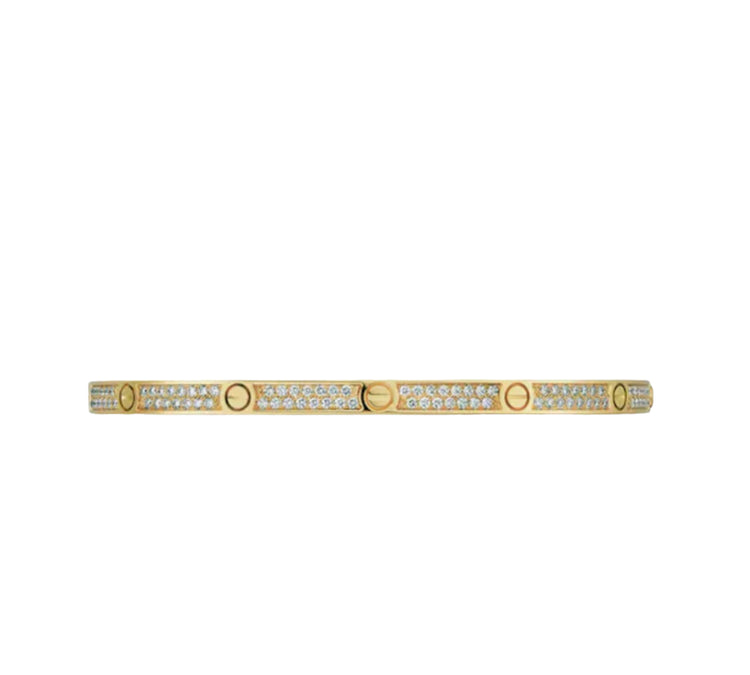 Screw Full Diamond Thin Bracelet