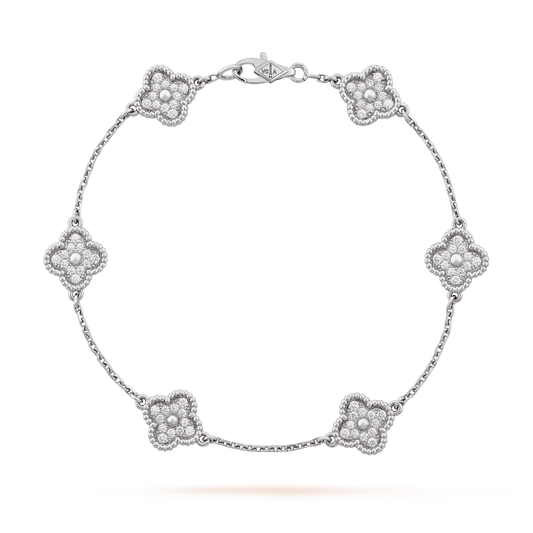 Small Flower Bracelet Diamond