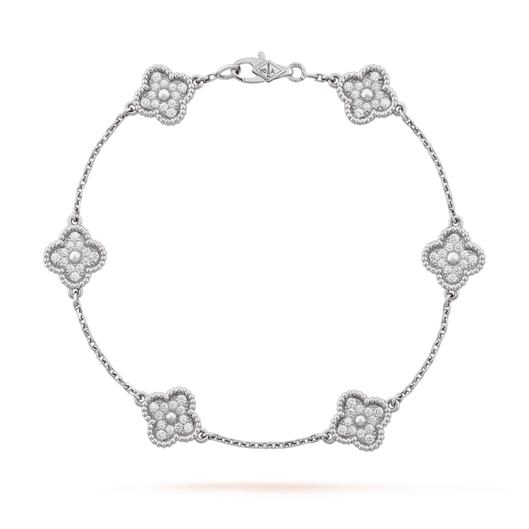 Small Flower Bracelet Diamond
