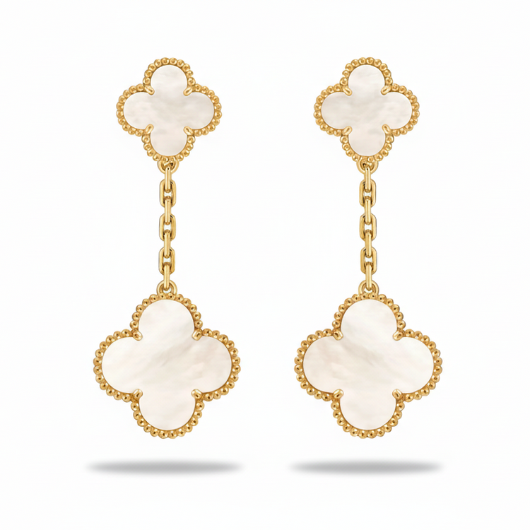 Flower Earring Double