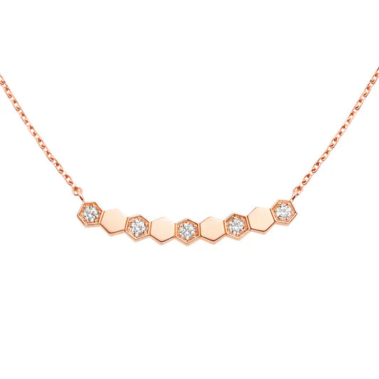 HIVE NECKLACE WITH DIAMOND